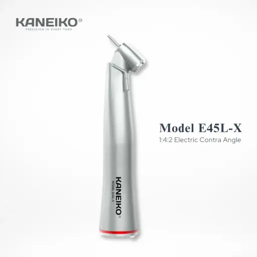 [MODEL E45L-X] KANEIKO 1:4:2 CONTRA ANGLE SPEED INCREASING ELECTRIC HANDPIECE (EXTERNAL WATER PIPELINE) 
